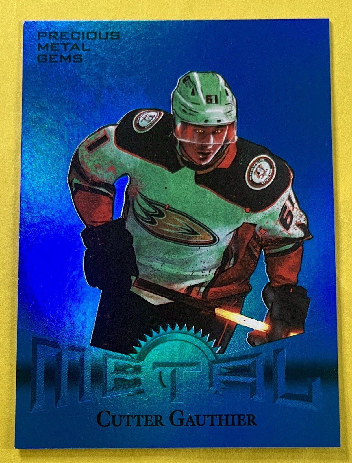 Cutter Gauthier 2024-25 Skybox Metal Universe 2013 RETROS PMG BLUE Rookie /50