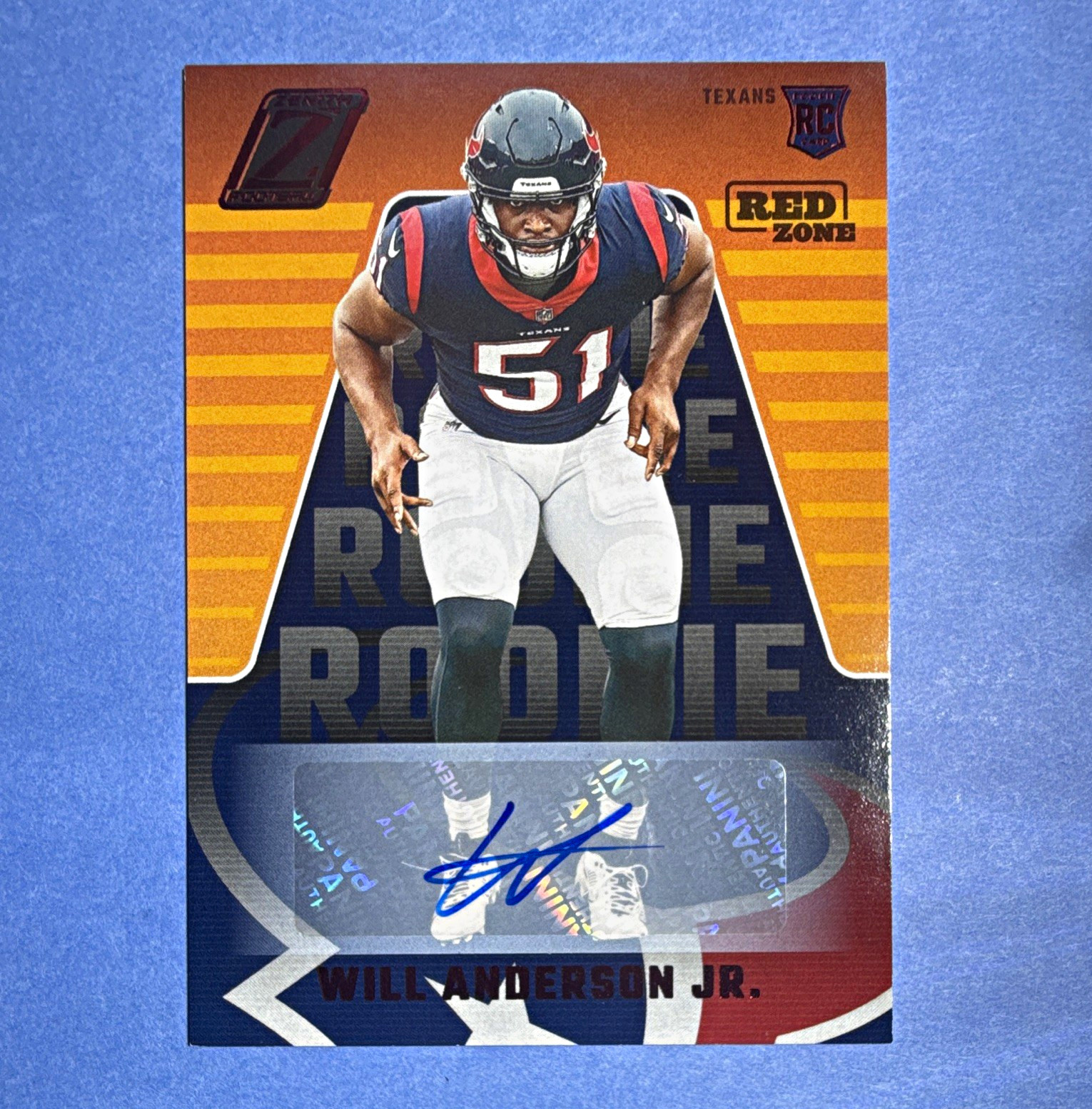 Panini Zenith 2023 Will Anderson Jr. #196 Red Zone Autographs RC Auto Texans
