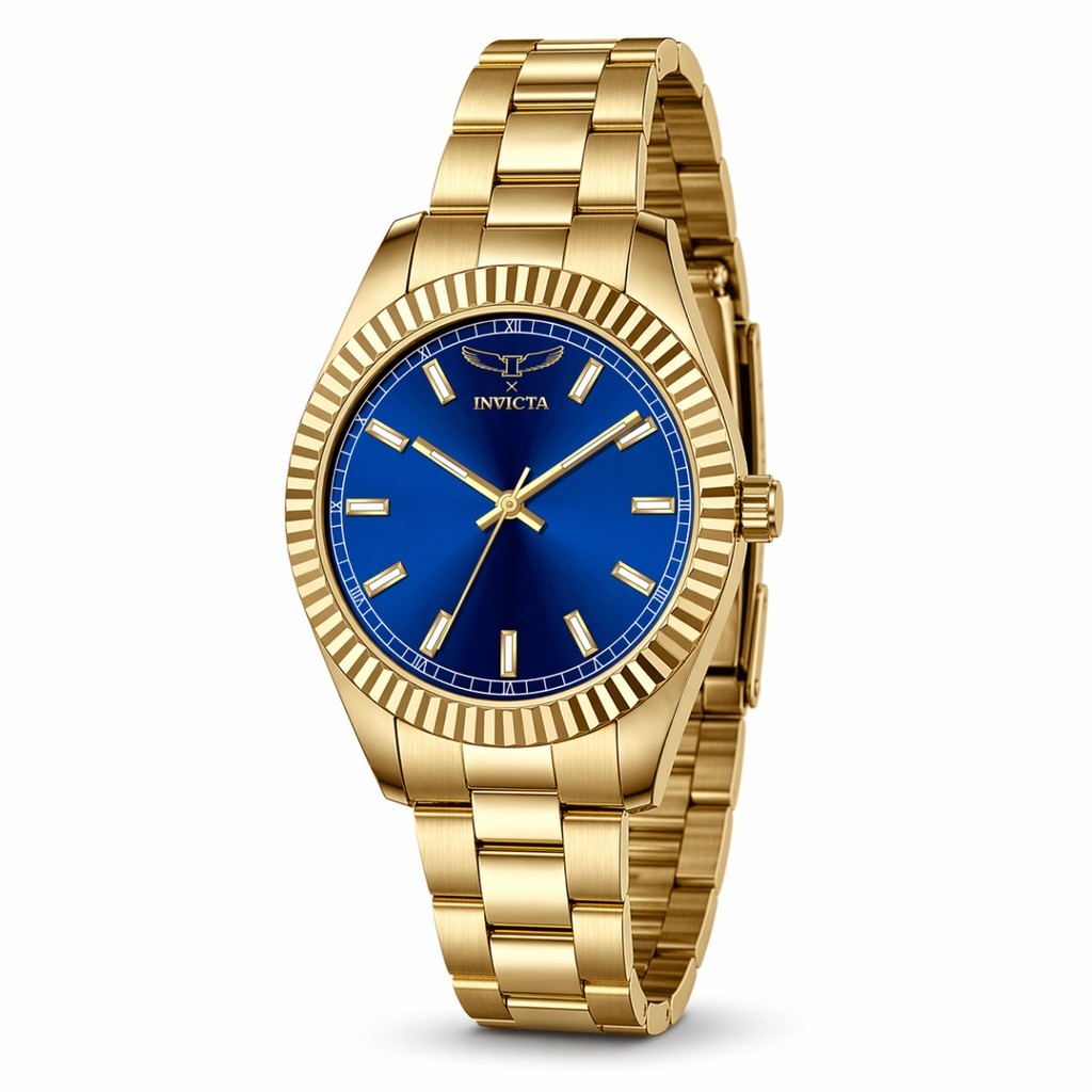 Invicta Specialty Men’s Watch (Model 69007) - Gold & Sunburst Blue Invicta Specialty Men’s Watch (Model 69007) - Gold & Sunburst Blue