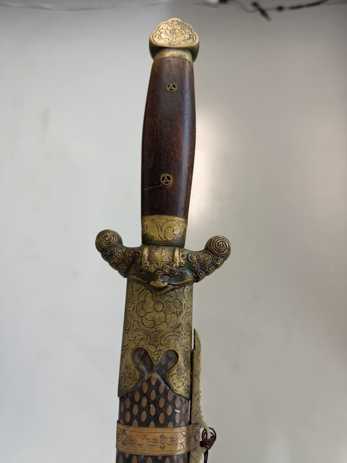 Chinese Seven Stars Jian Sword Qing Dynasty 19th Century