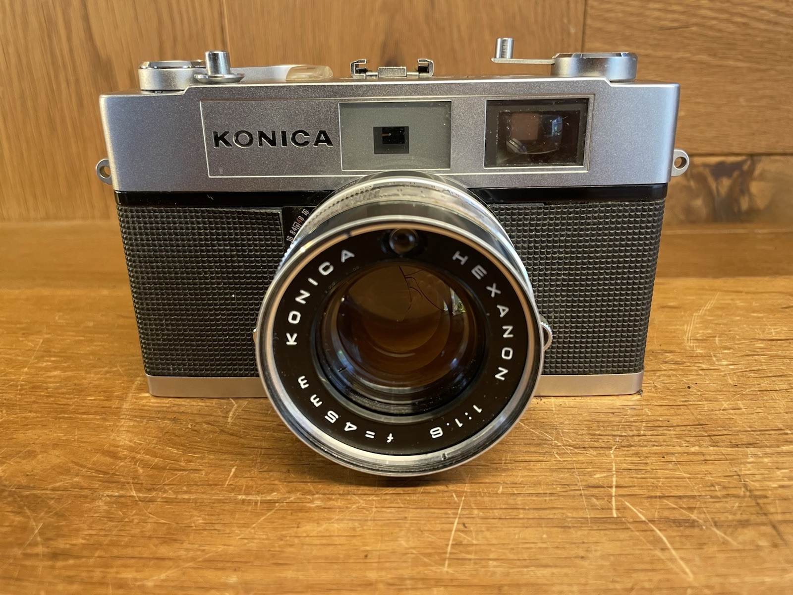 *READ: Lens Near Mint ++* Konica Auto S1.6 Rangefinder Camera Hexanon 45mm F/1.6