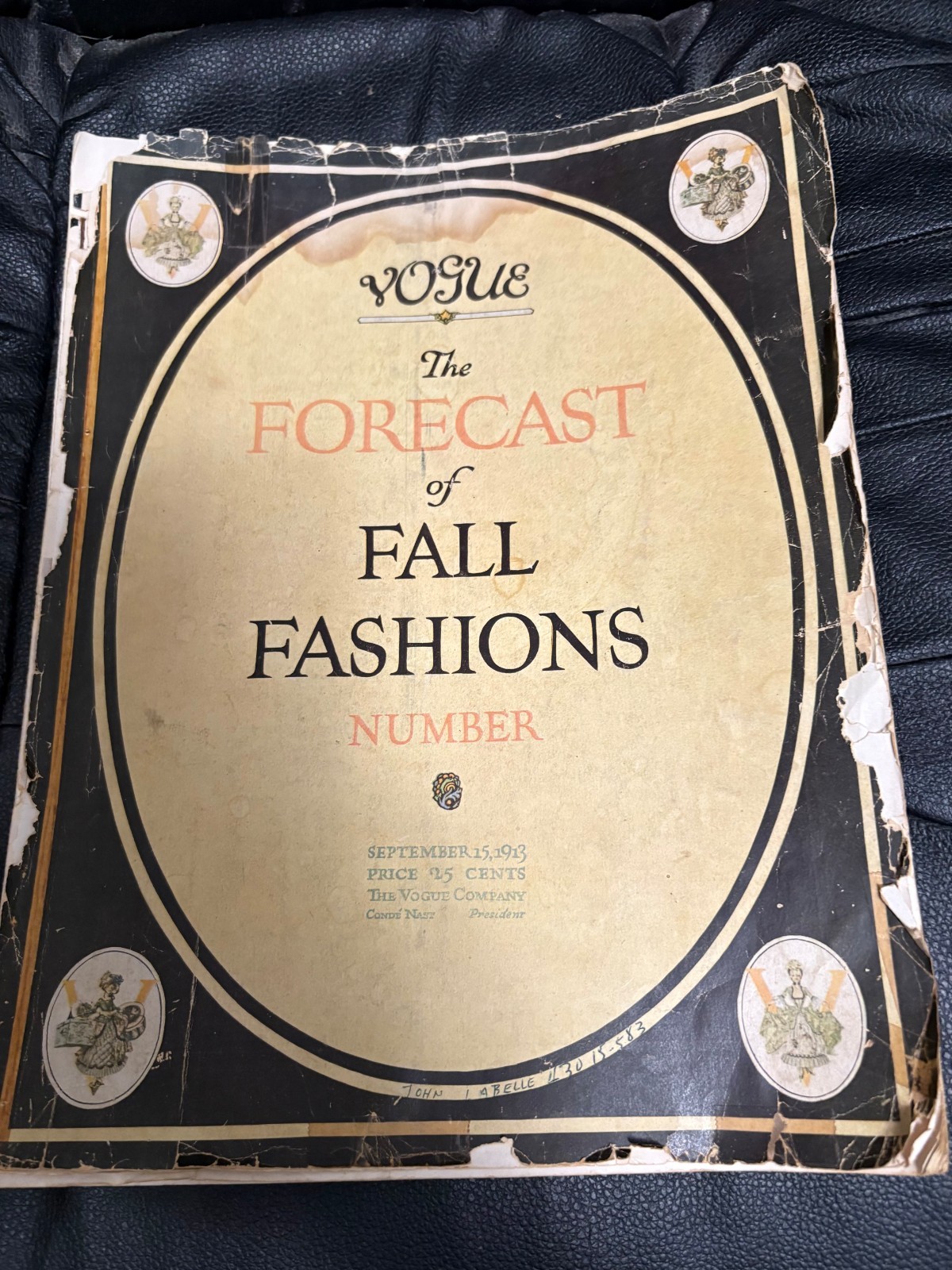 Vintage Vogue Forecast of Fall Fashions September 1913