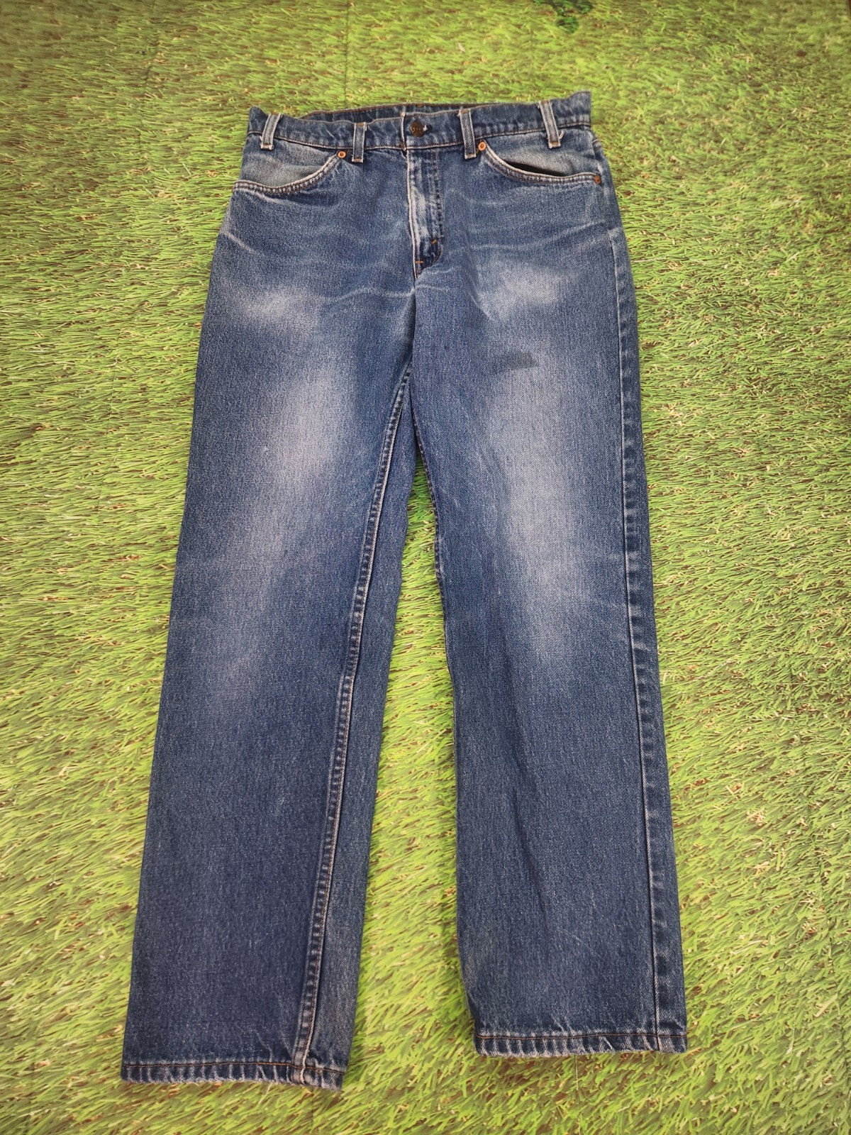 Vintage Levi\'s 520 Orange Tab  Jeans Men\'s 34x32 Straight Leg made in USA 