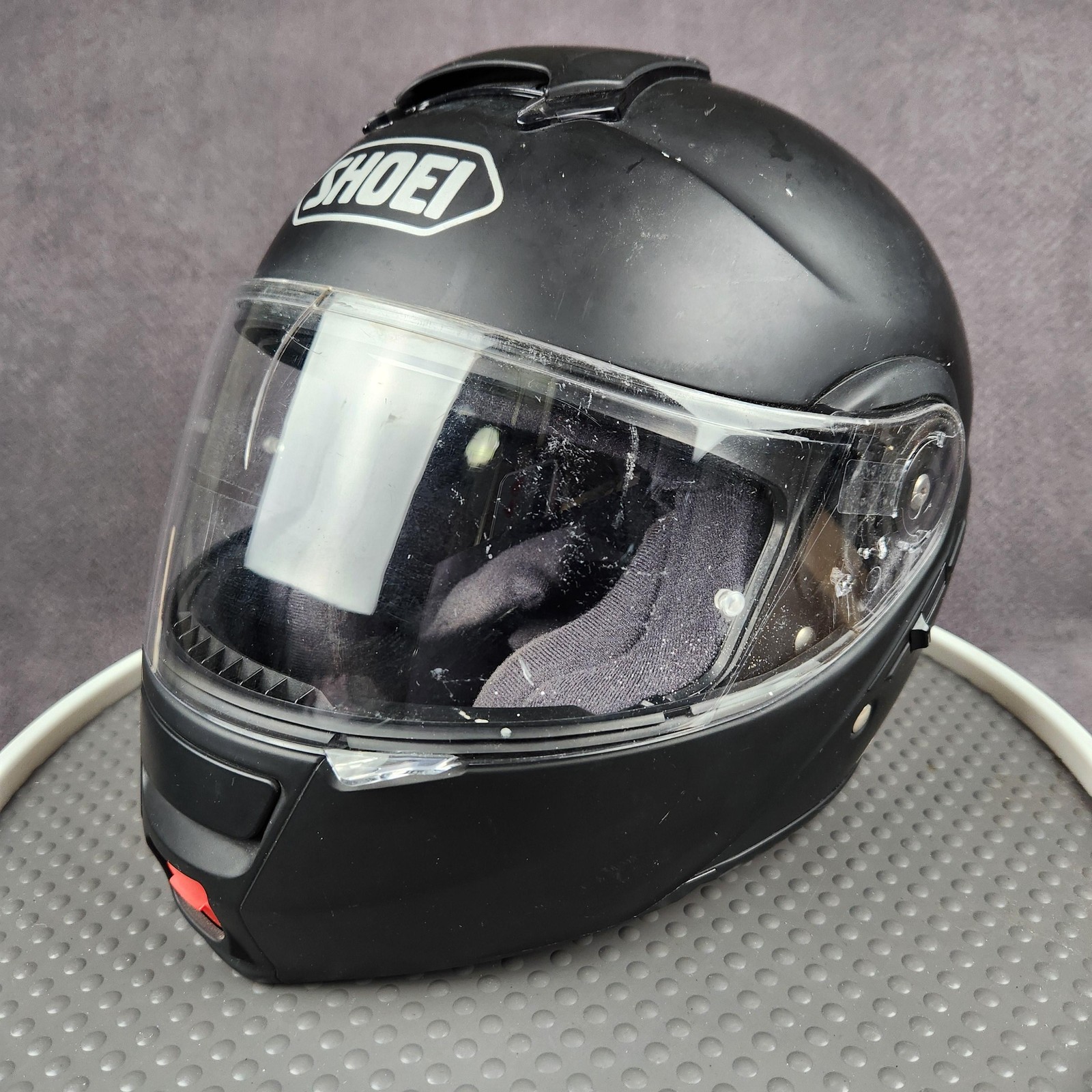 SHOEI Original Neotec Motorcycle Helmet Black Size Medium Road Street Riding