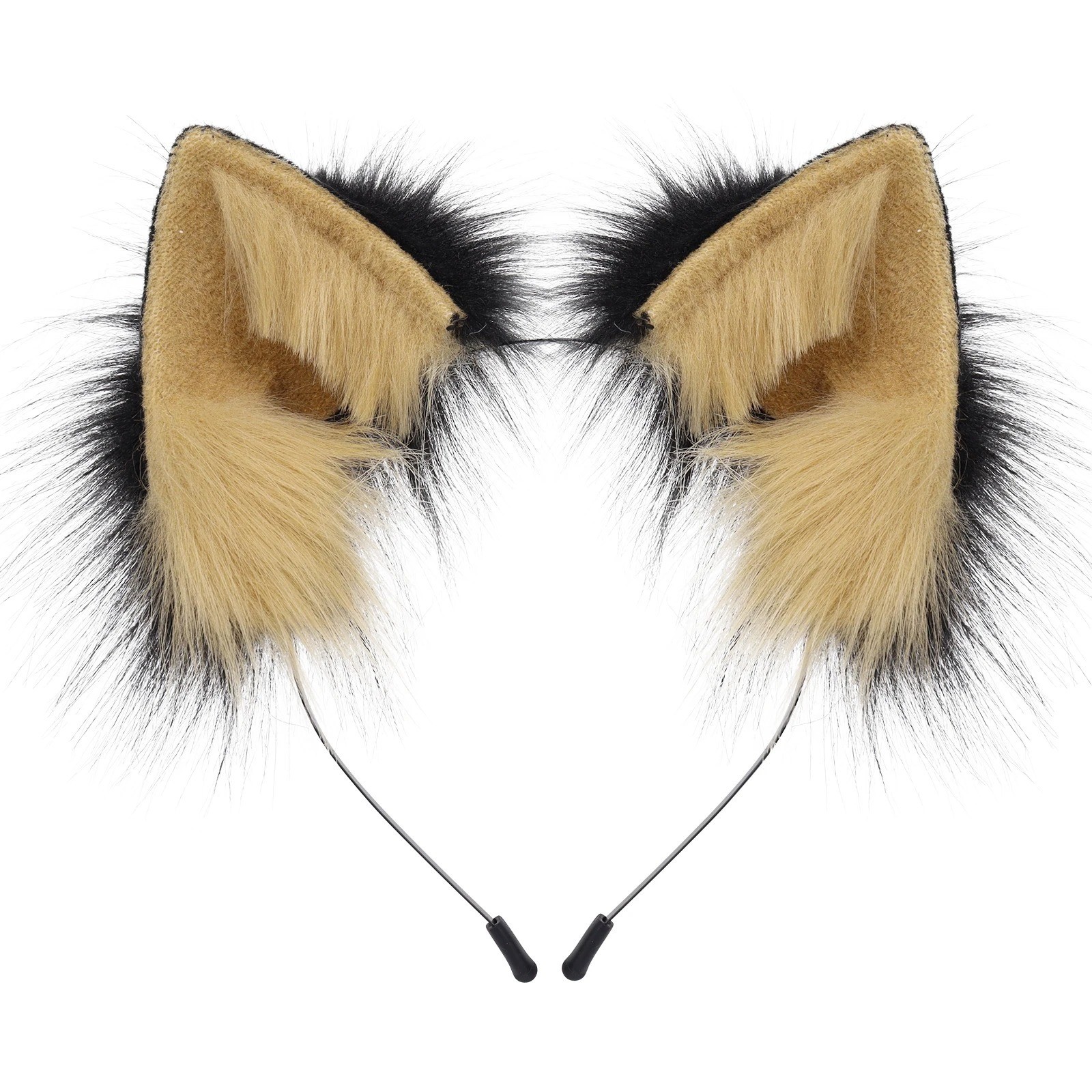 Animal Faux Fur Fox Wolf Ear Headband Furry Handmade Hairband Headwear Costume C