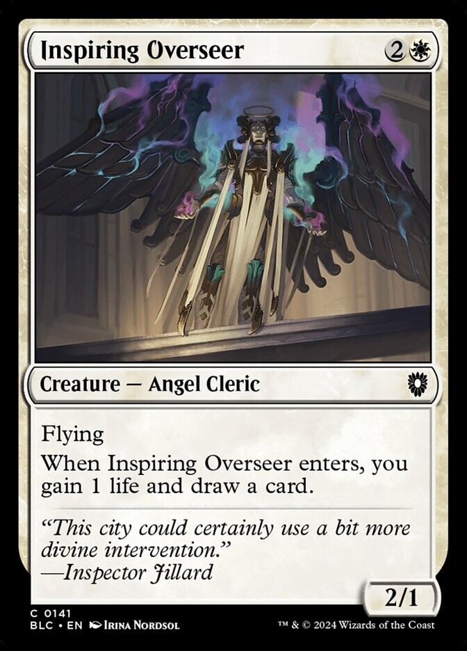 Inspiring Overseer 0141 Non Foil Common Bloomburrow Commander MTG NM