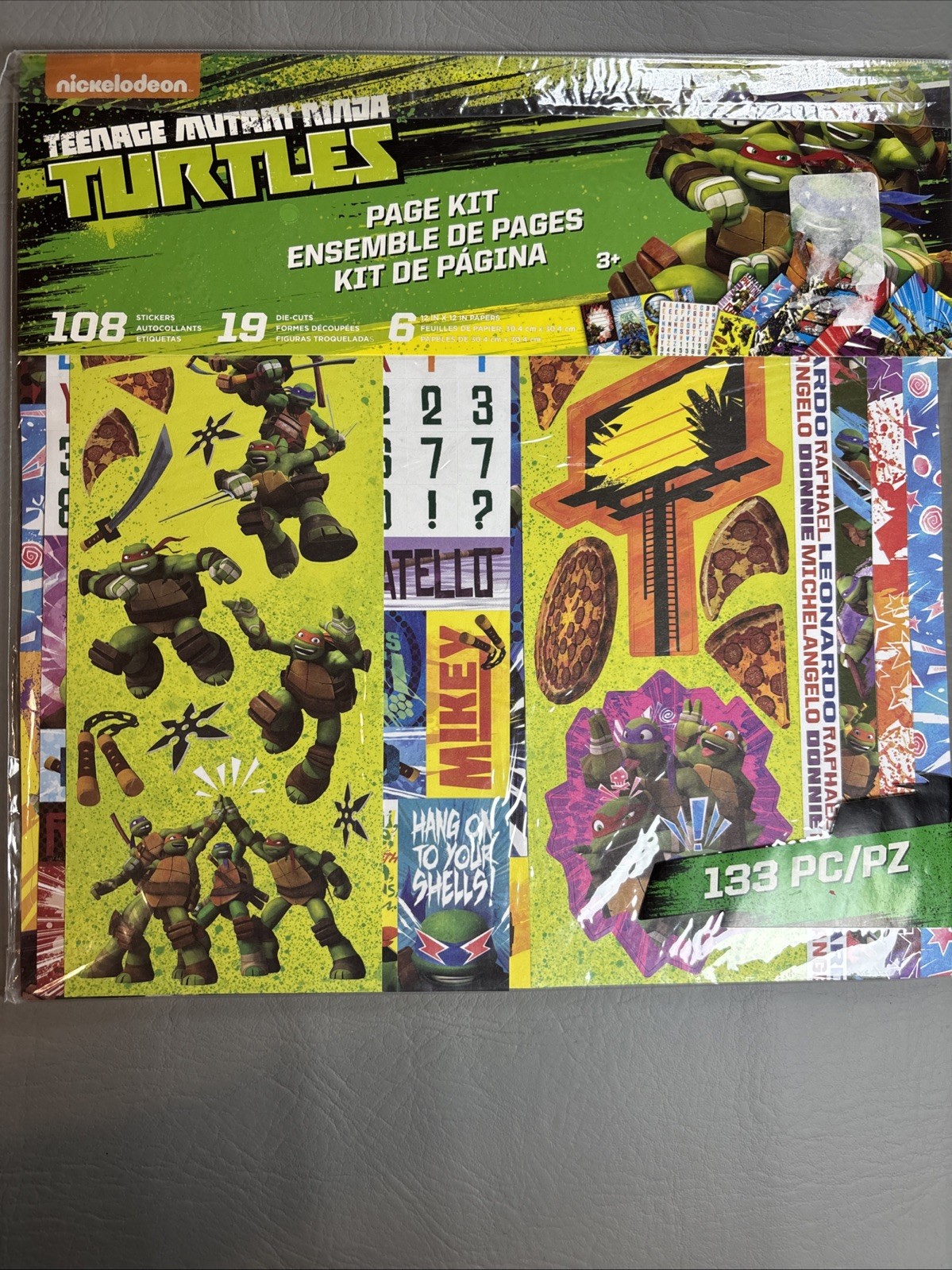 New Sealed 2016 Teenage Mutant Ninja Turtles 133 Pc Scrapbook Page Kit TMT
