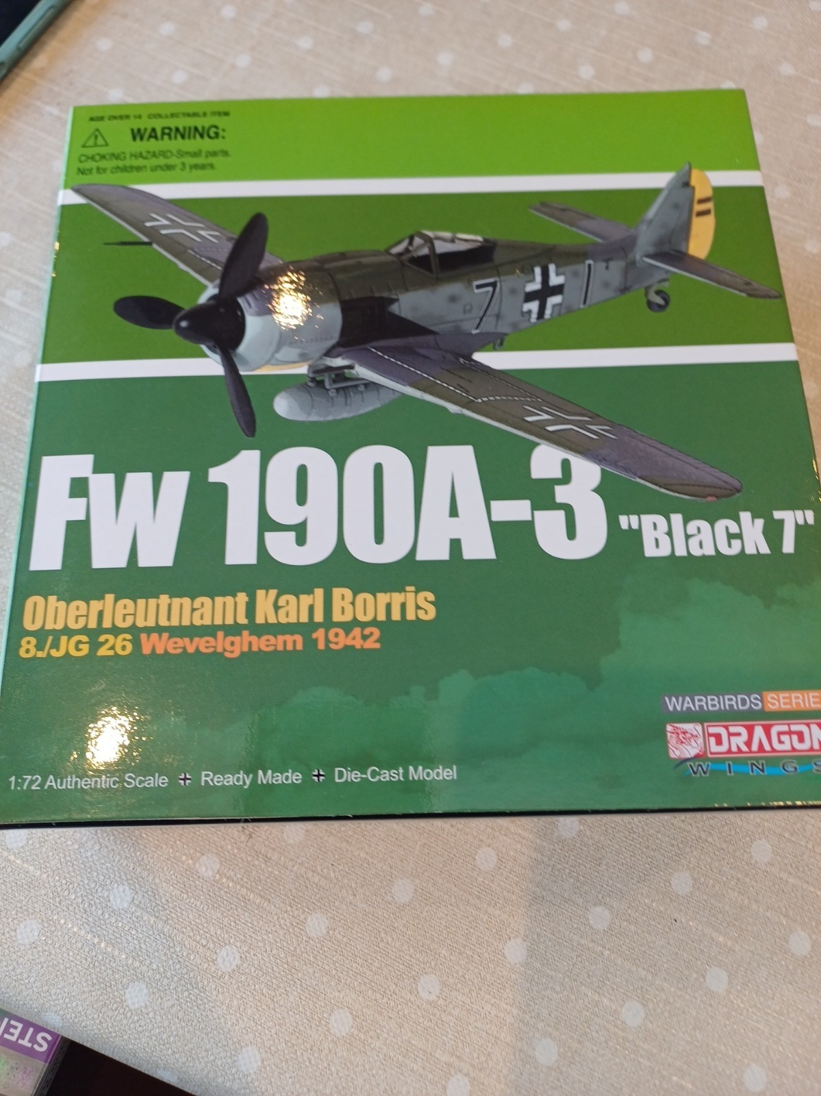 Dragon Wings 50085 1/72 Fw190A-3 Black 7 Karl Borris 8/JG 26 Wevelghem 42 Ref V1