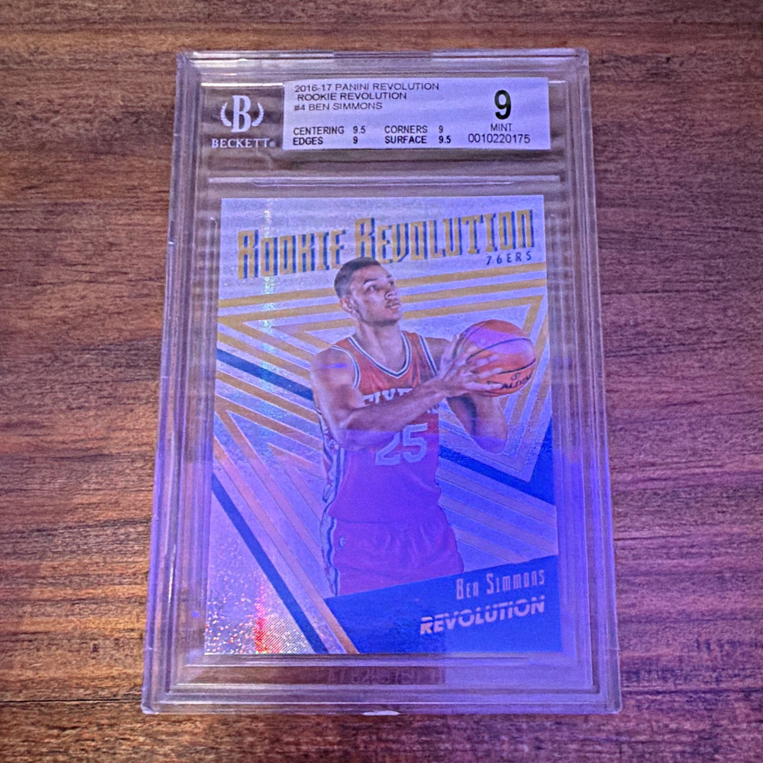 2016-17 Panini Revolution Ben Simmons Rookie Revolution #4 76ers Rookie Graded
