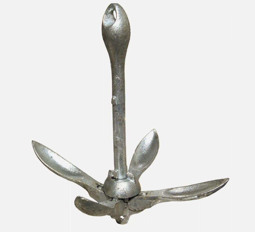 Shoreline Marine 1.5lb Folding Galvanized Anchor AFOLDG1-1/2