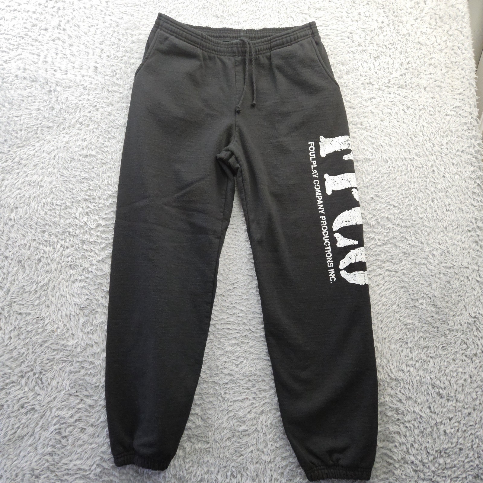 FOULPLAY American Doom Machine Pants Joggers Men Large Made in USA Heavy Cotton FOULPLAY American Doom Machine Pants Joggers Men Large Made in USA Heavy Cotton