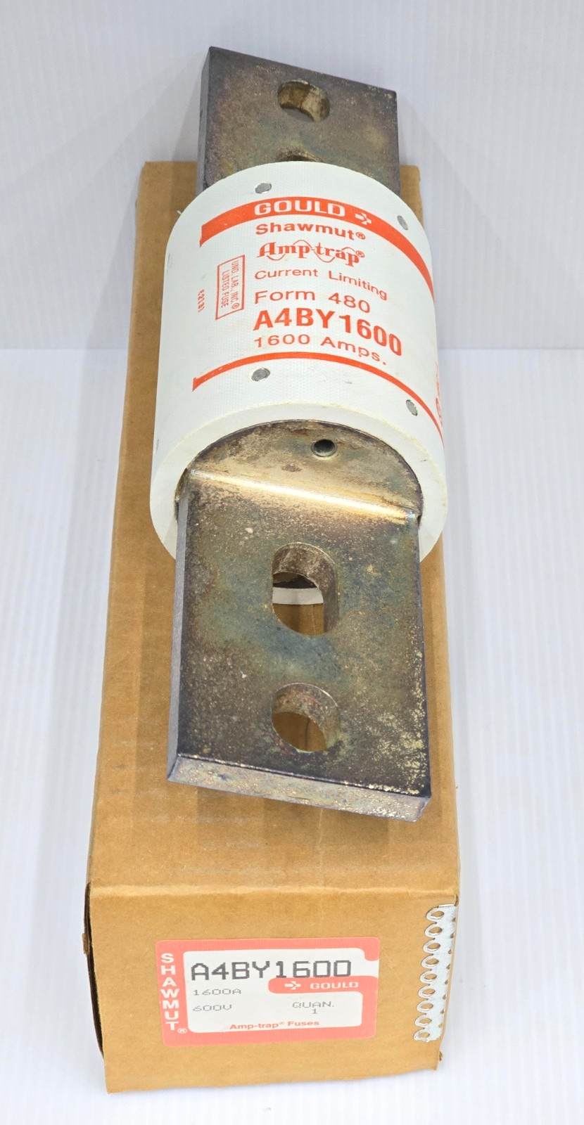 New Gould Ferraz Shawmut 1600 Amp HRC-L Current Limiting Fuse 600 VAC A4BY1600 New Gould Ferraz Shawmut 1600 Amp HRC-L Current Limiting Fuse 600 VAC A4BY1600