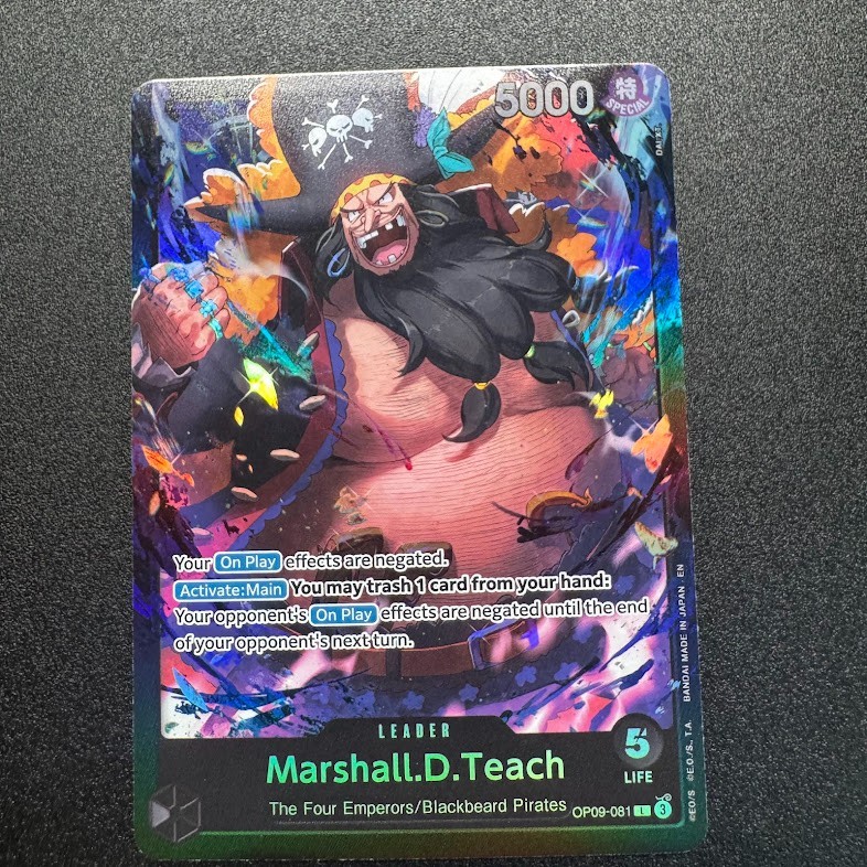 Marshall.D.Teach OP09-081 Alt Art Foil - One Piece TCG - English Card Near Mint Marshall.D.Teach OP09-081 Alt Art Foil - One Piece TCG - English Card Near Mint