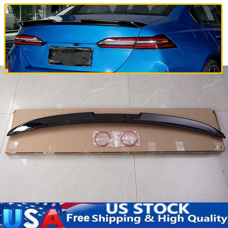 Fits BMW G60 5 Series& I5& 25 G90 M5 2025-2026 Trunk Spoiler Gloss Black Wing