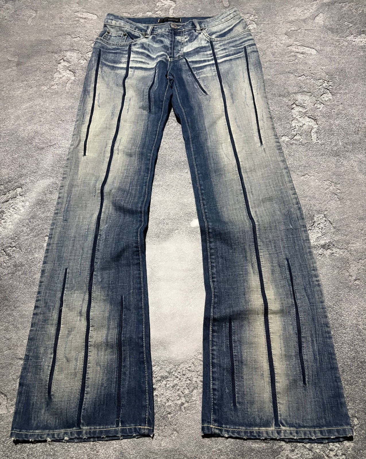 Dsquared2 FW05 Faith Archive Vintage Striped Jeans Size 30 Y2K Womens Denim
