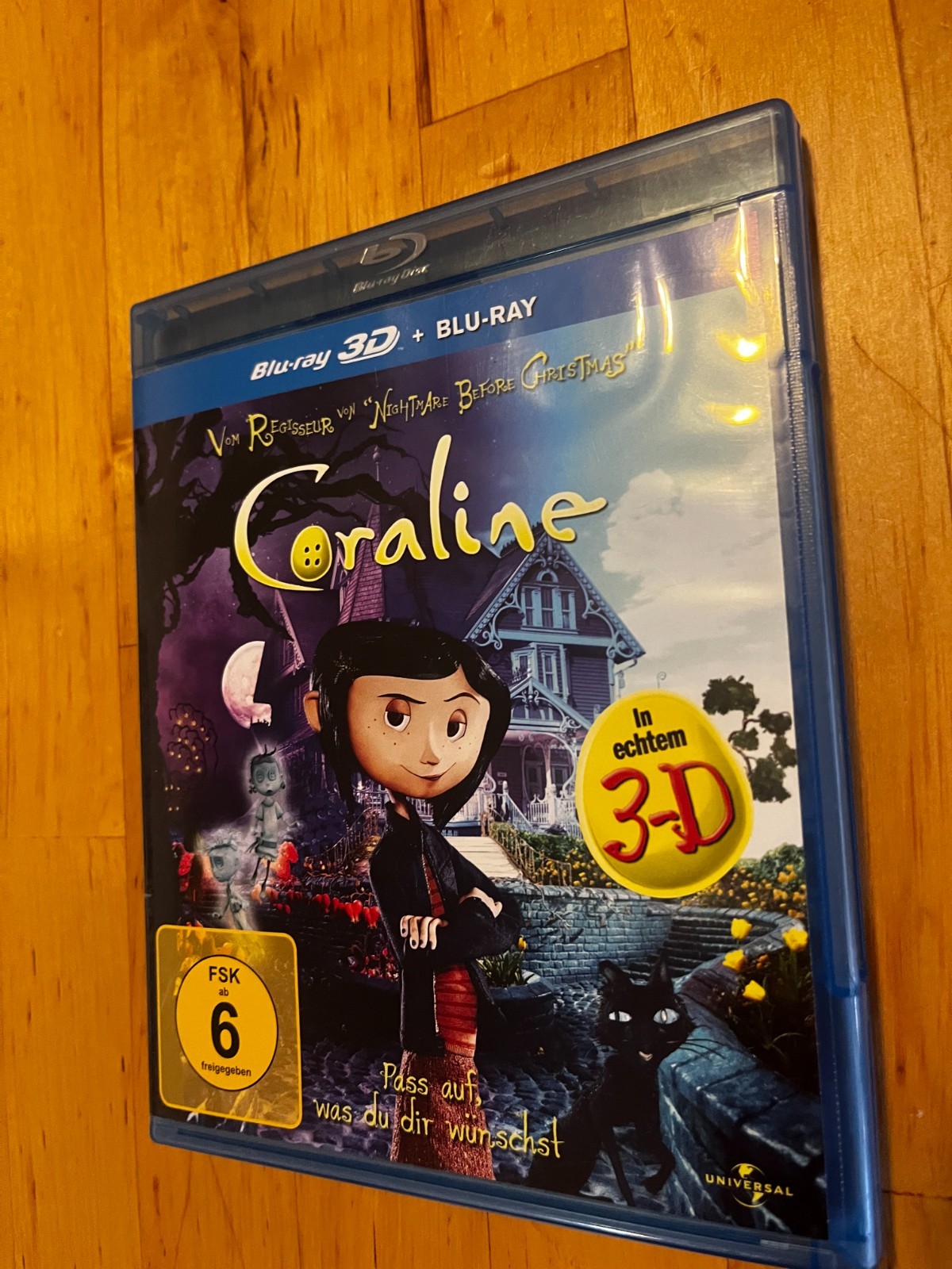 Coraline 3D + 2D Blu-Ray / Animation / Horror / Region Free Coraline 3D + 2D Blu-Ray / Animation / Horror / Region Free