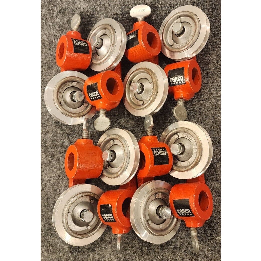 Cenco 2388 Table Clamp Sheave Pulley 2.5 Inch Lot Of 8 NOS