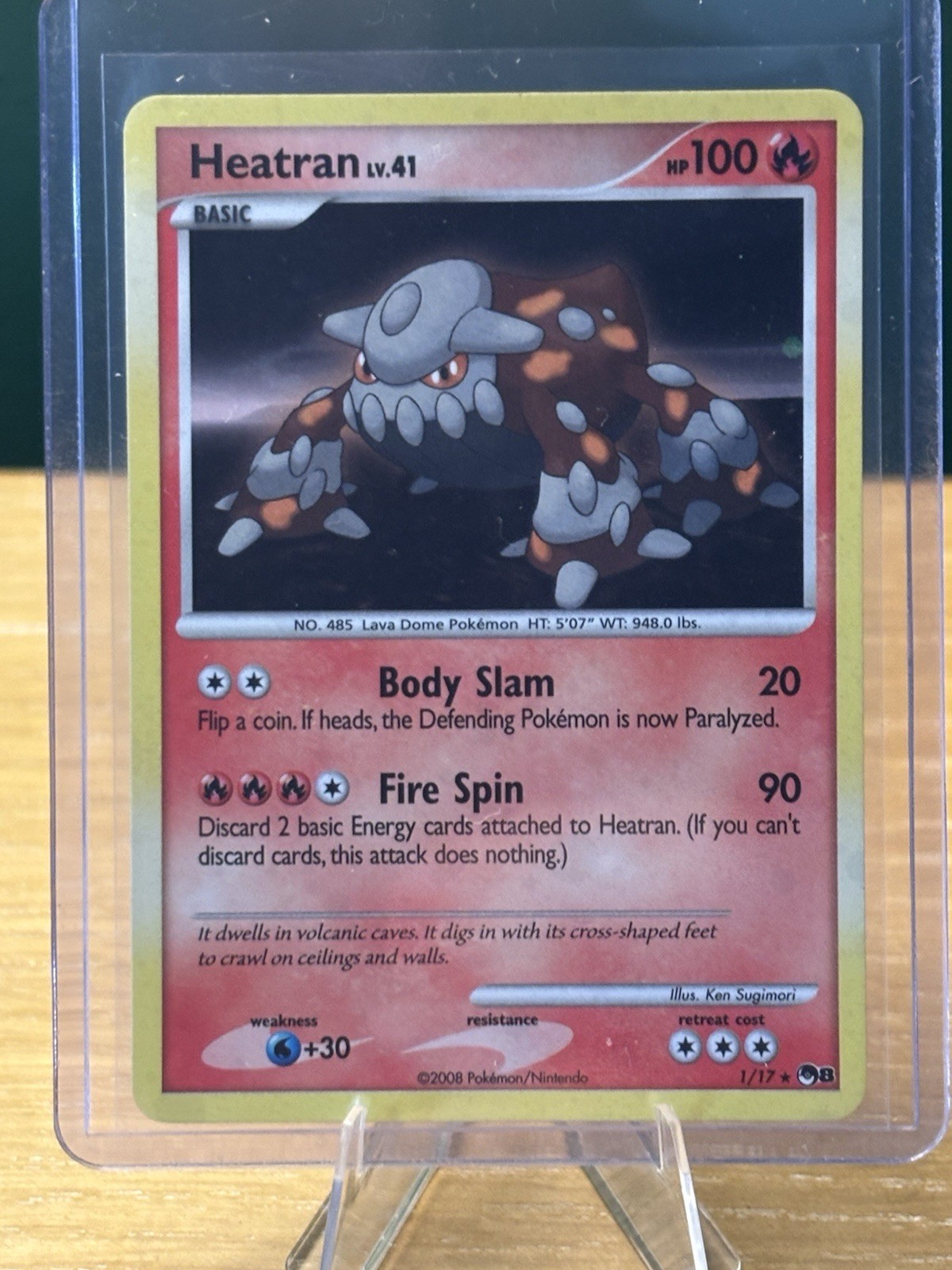 2008 Pokemon HEATRAN #1/17 POP Series 8 Promo Set Rare Holo Fire English