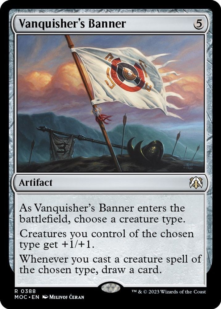 MTG MOC R Vanquisher\'s Banner #388 NM MTG MOC R Vanquisher\'s Banner #388 NM