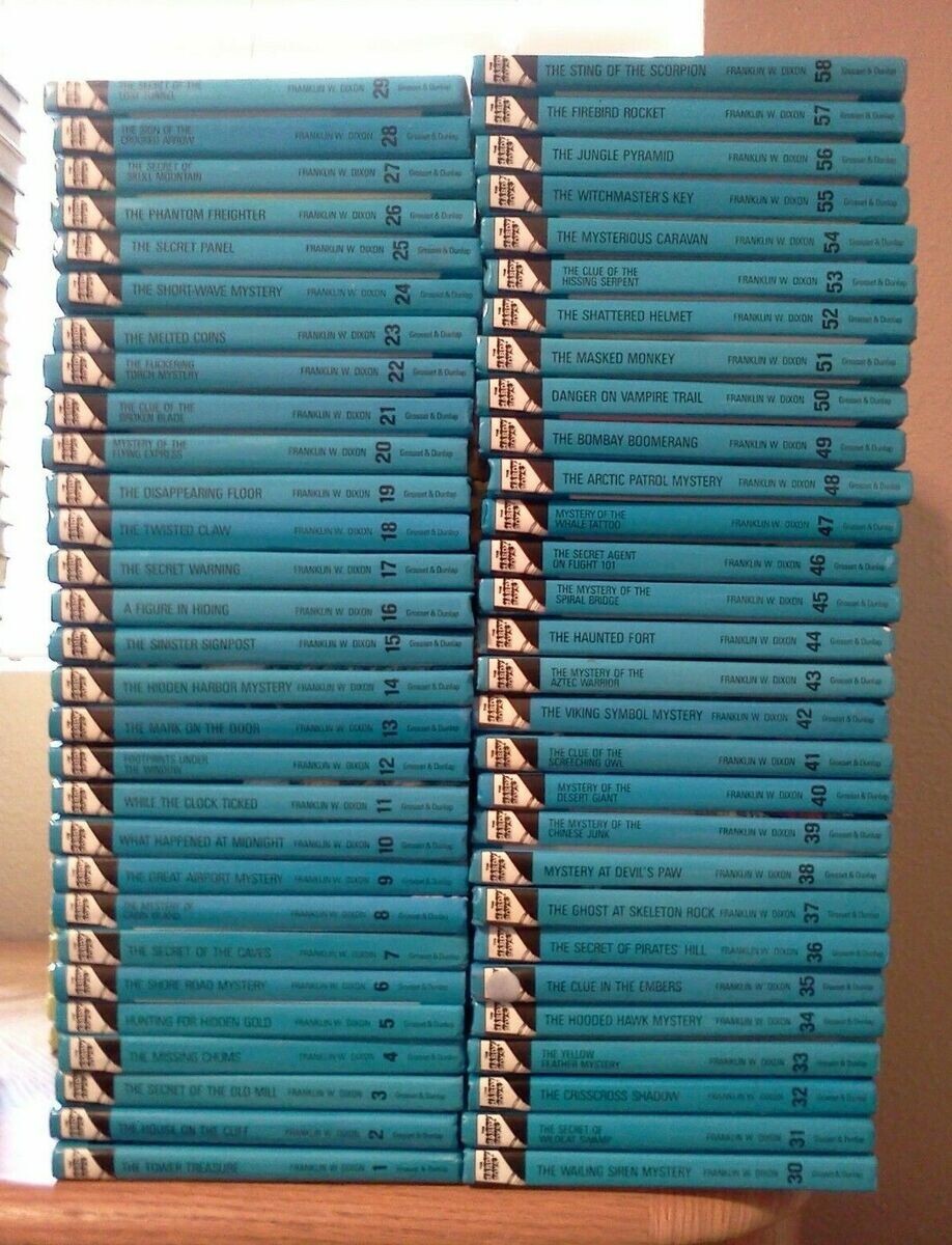 Hardy Boys Mysteries Flashlight Hardcover - Complete Set Series Lot (58) Hardy Boys Mysteries Flashlight Hardcover - Complete Set Series Lot (58)