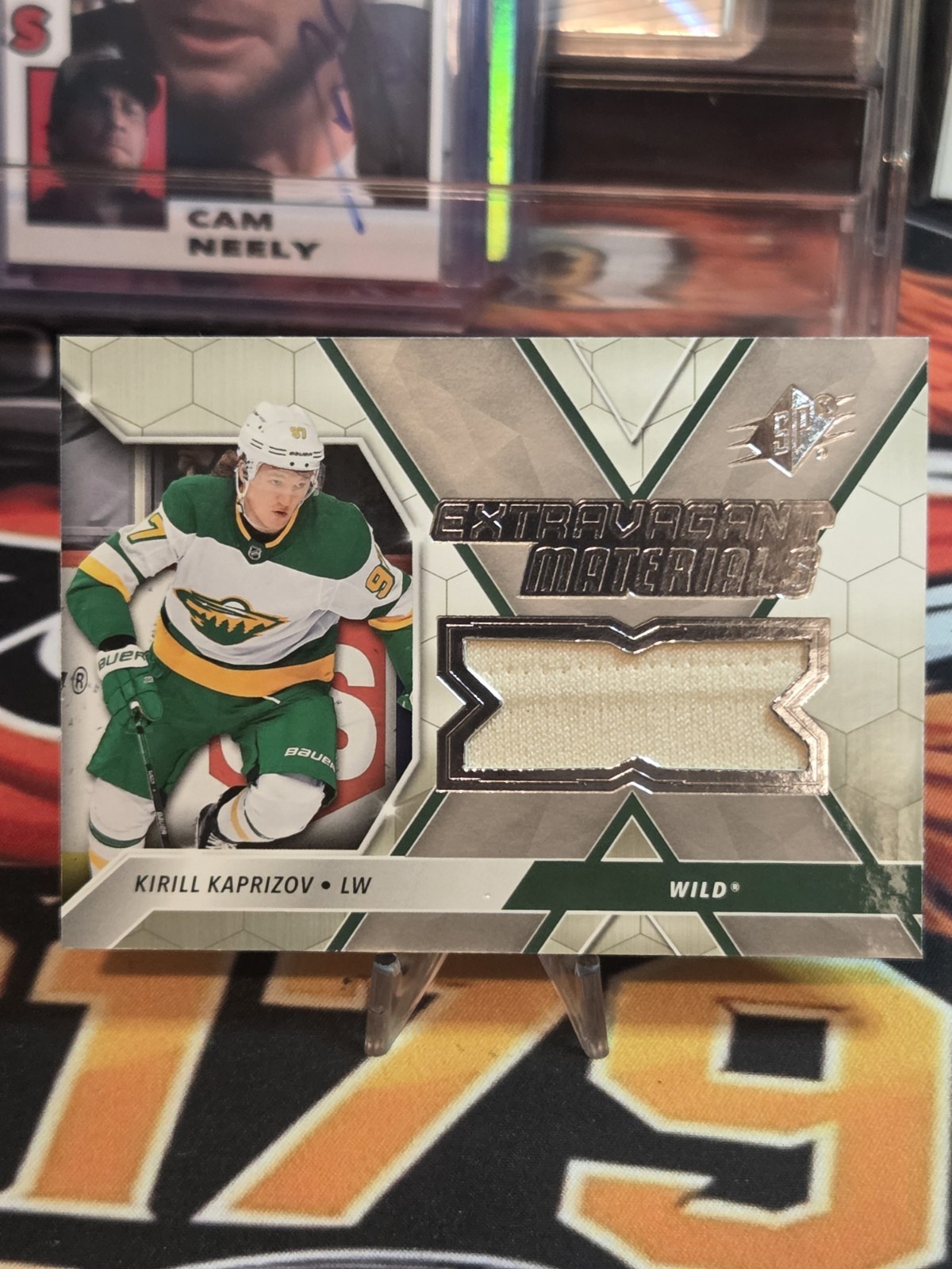 Kirill Kaprizov 2020-21 SPx Extravagant Materials Rookie Patch Jersey Kirill Kaprizov 2020-21 SPx Extravagant Materials Rookie Patch Jersey