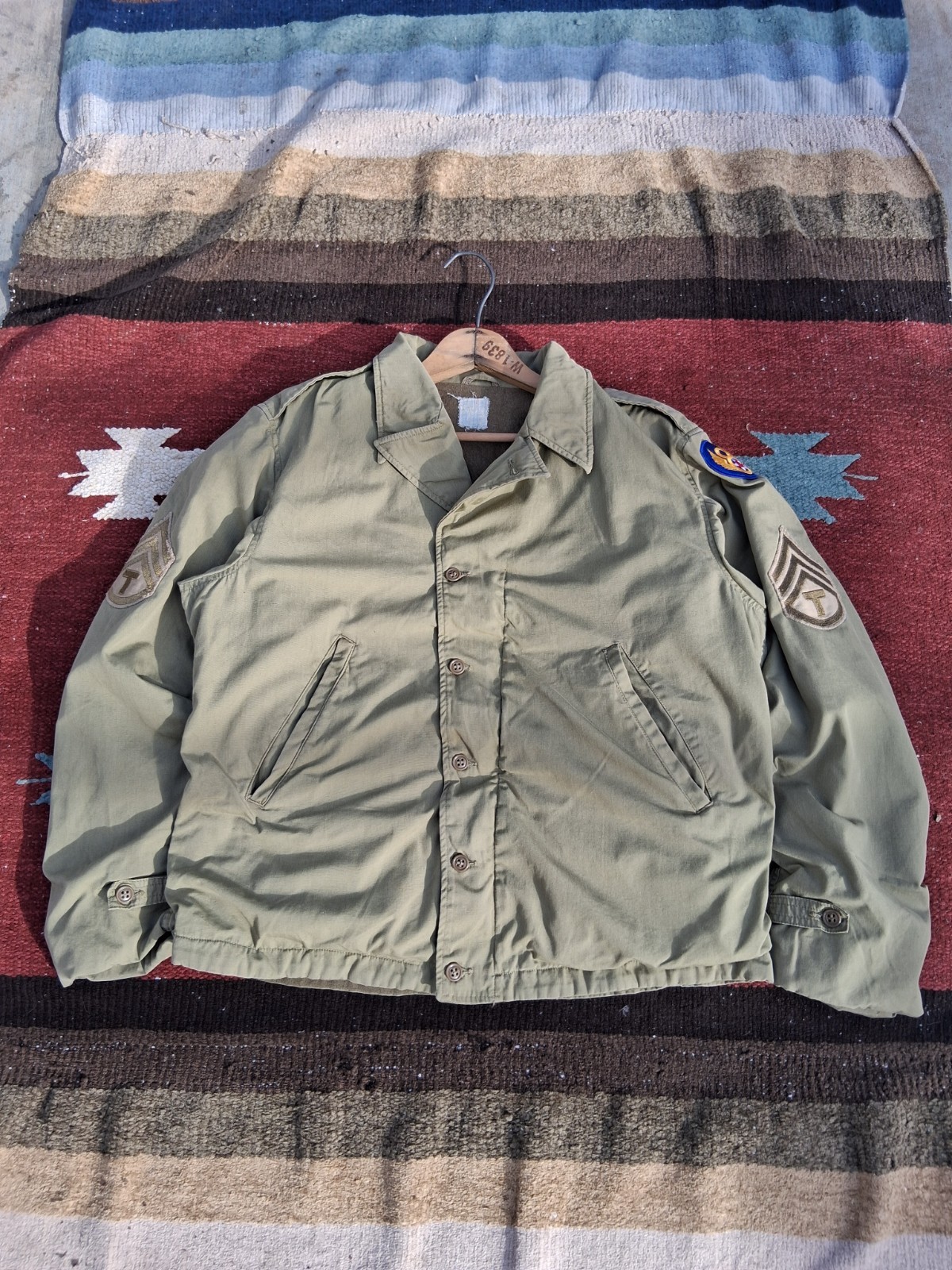 1940s WW2 US Army M41 Air force Jacket Wool Liner Big Size 1940s WW2 US Army M41 Air force Jacket Wool Liner Big Size