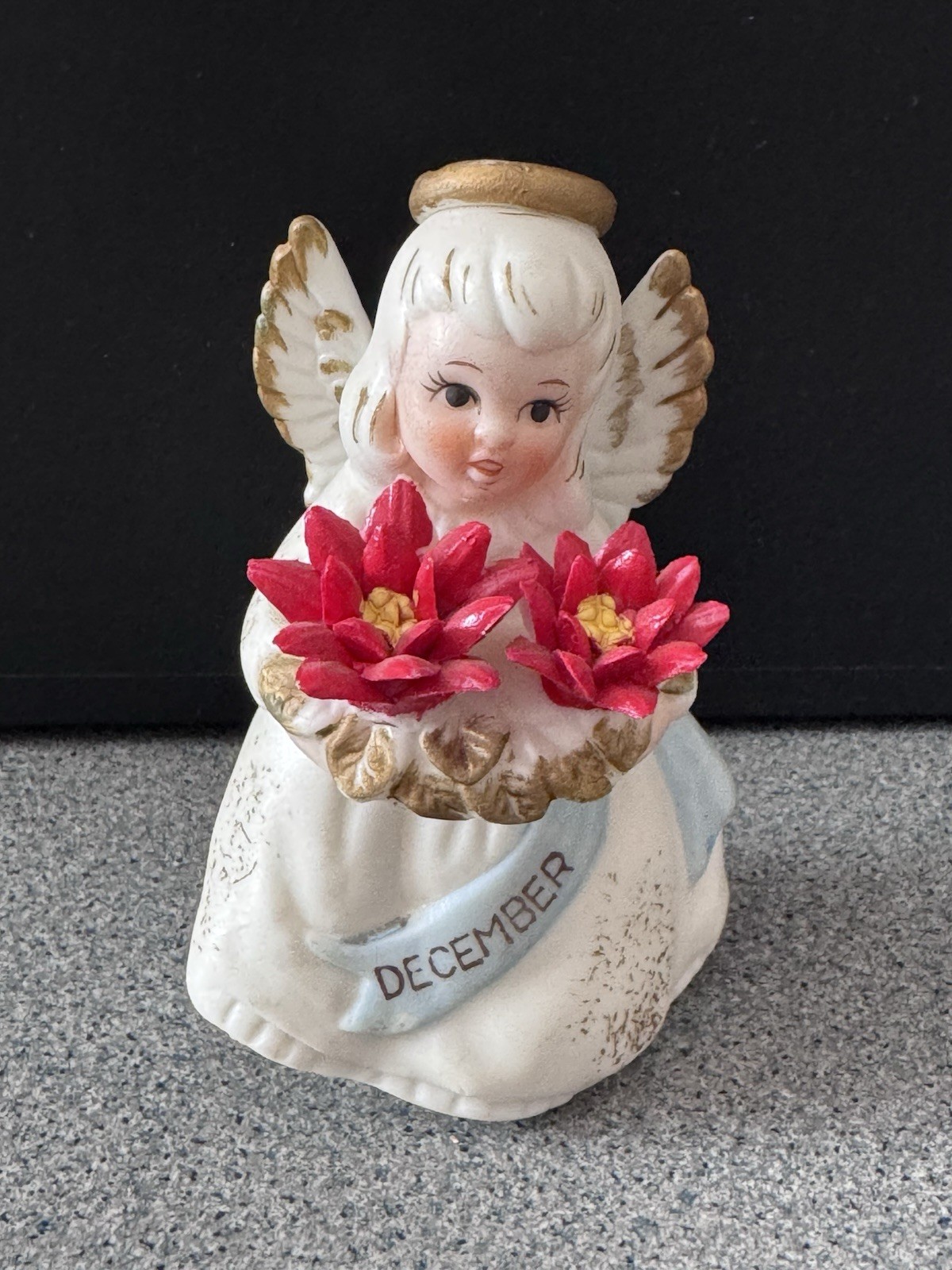 Vintage Lefton Japan December Angel Christmas Antique Decoration - OBO