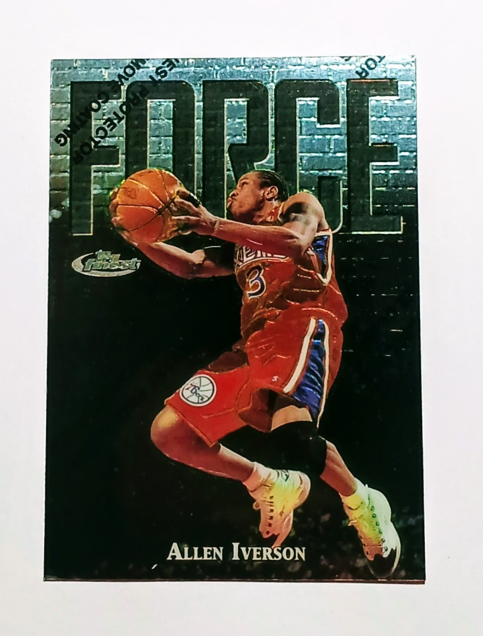 Allen Iverson 1997-98 Topps Finest FORCE #143 PHILADELPHIA 76ERS 
