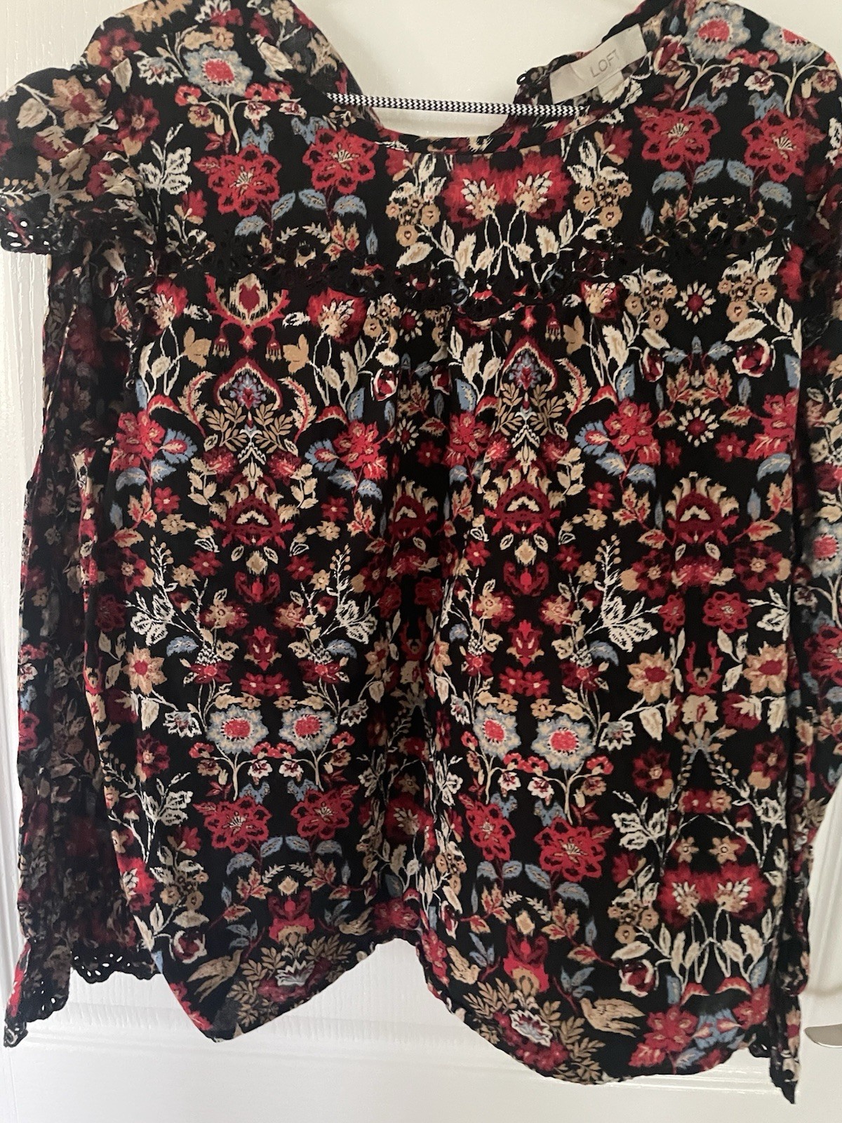 Loft Women\'s Multicolor Floral Top Loft Women\'s Multicolor Floral Top