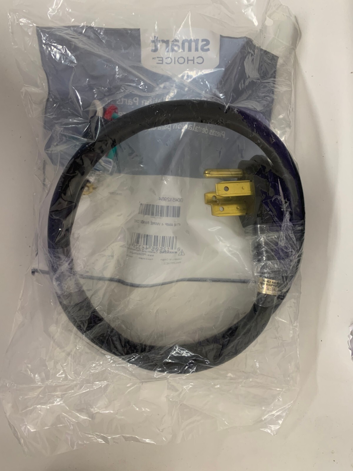ELECTROLUX Smart Choice 40 AMP 4-Wire Range Black Cord (4 ft) 5304512984 (New)