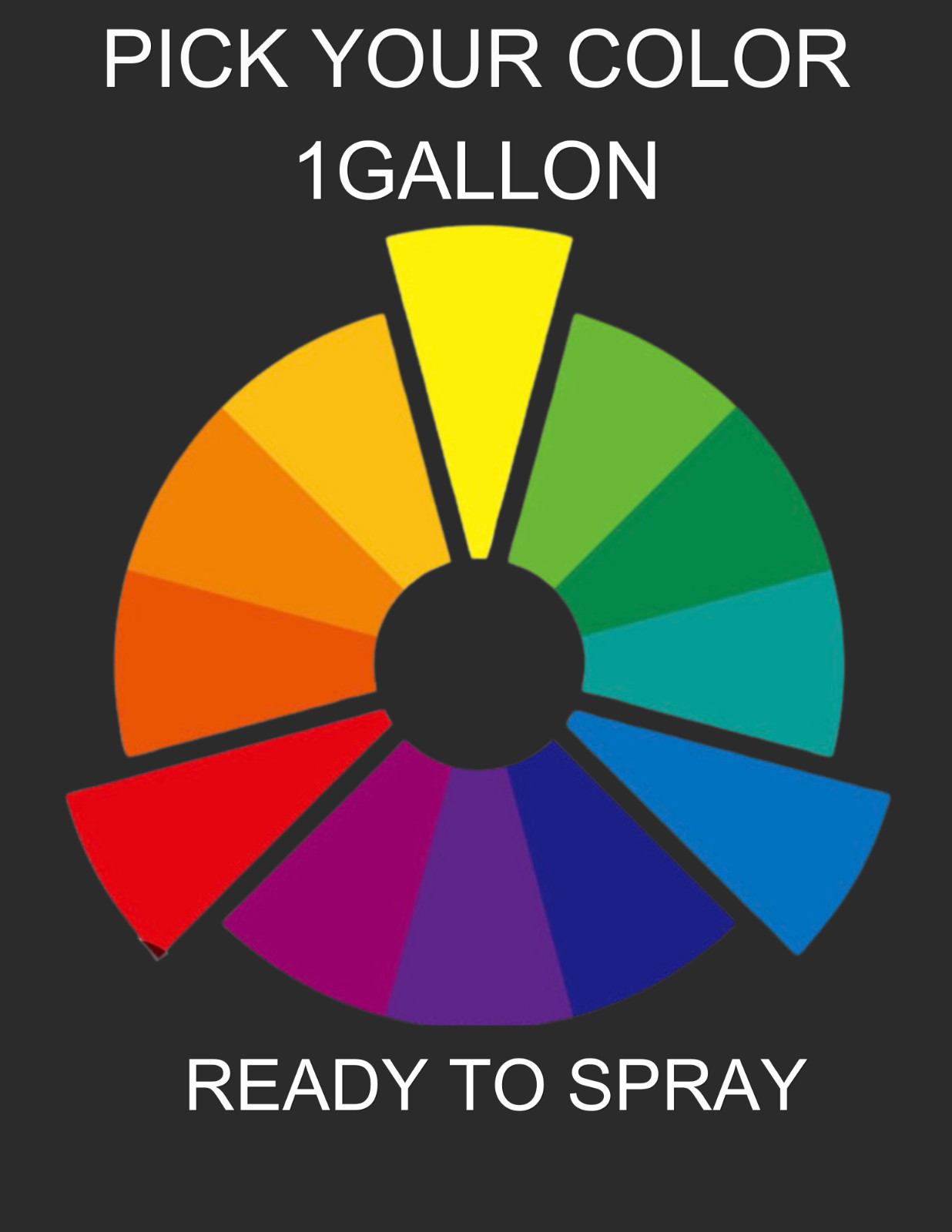 Pick Your Color - Ready to Spray - 1 Gallon of Paint(Pick Your Color