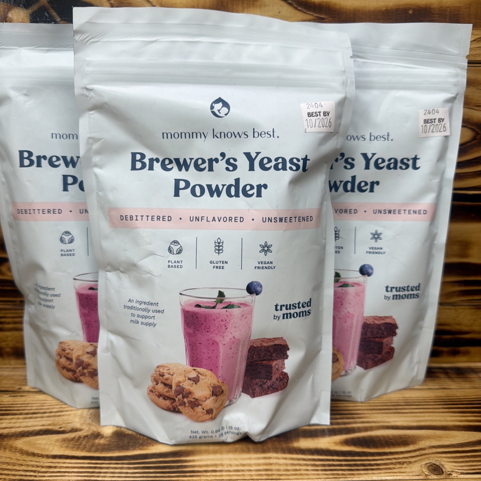 Mommy Knows Best Brewer’s Yeast Powder 15 oz 3 Packs New Exp 10/2026 Mommy Knows Best Brewer’s Yeast Powder 15 oz 3 Packs New Exp 10/2026