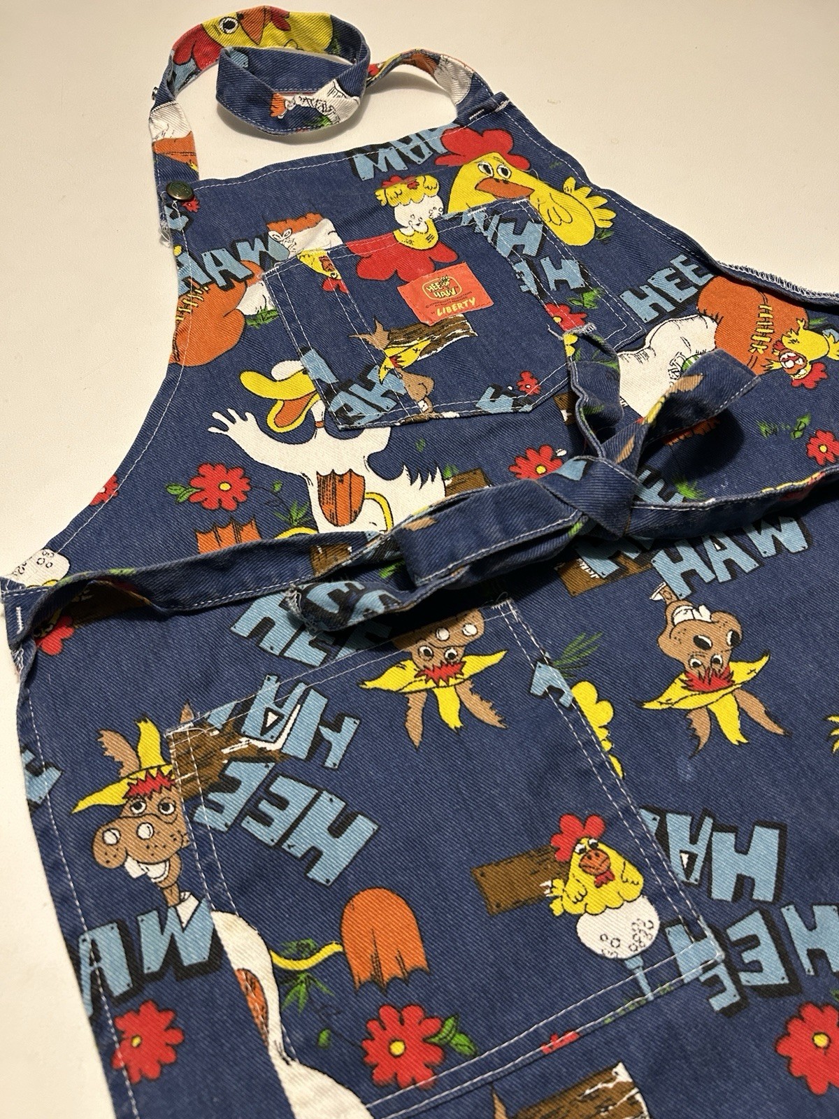 Rare Vintage 70s–80s Hee Haw Denim Apron Made in USA by Liberty TV Variety Show