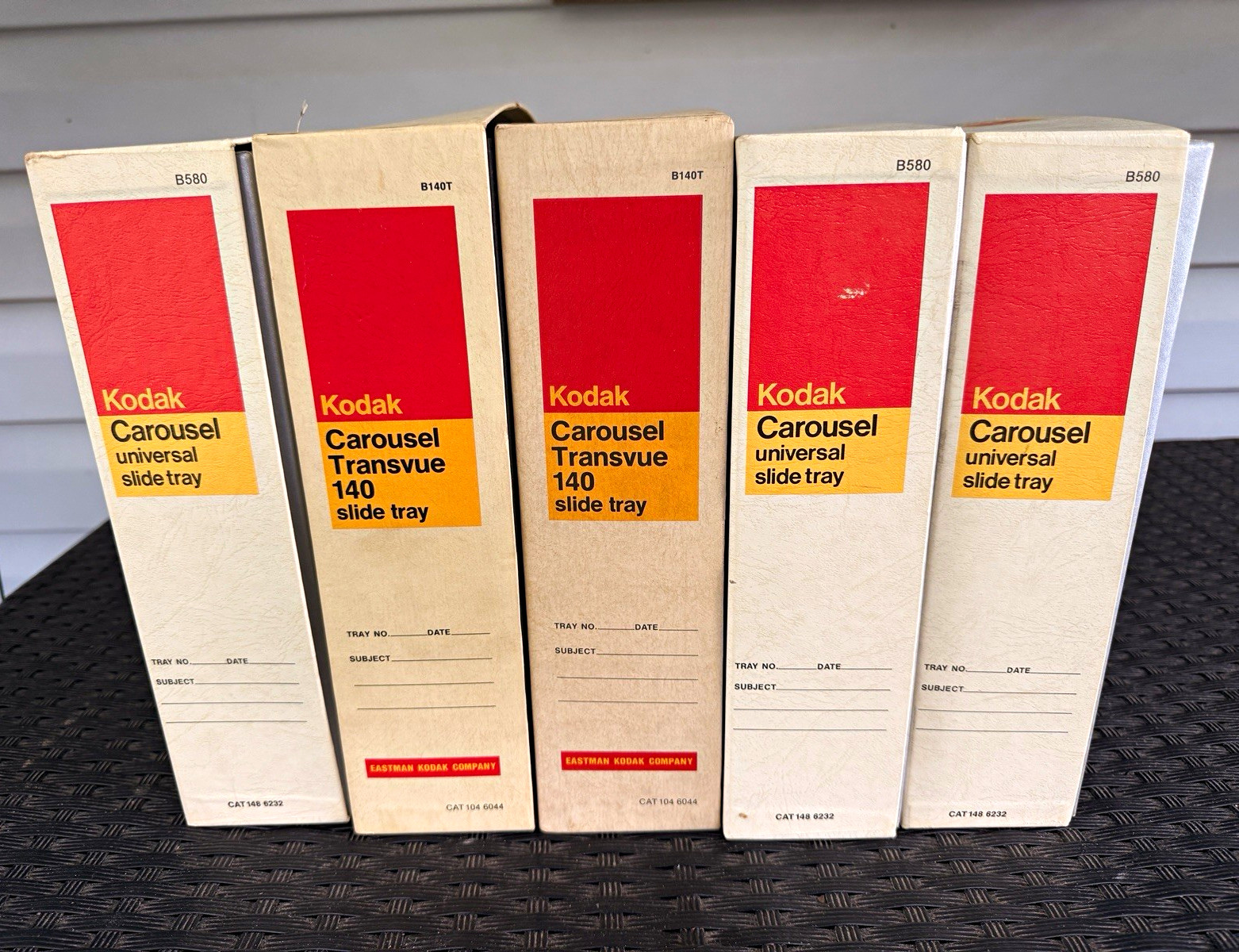 Kodak Universal Carousel Slide Trays 140 Capacity B580 & Transvue B140T Lot Kodak Universal Carousel Slide Trays 140 Capacity B580 & Transvue B140T Lot