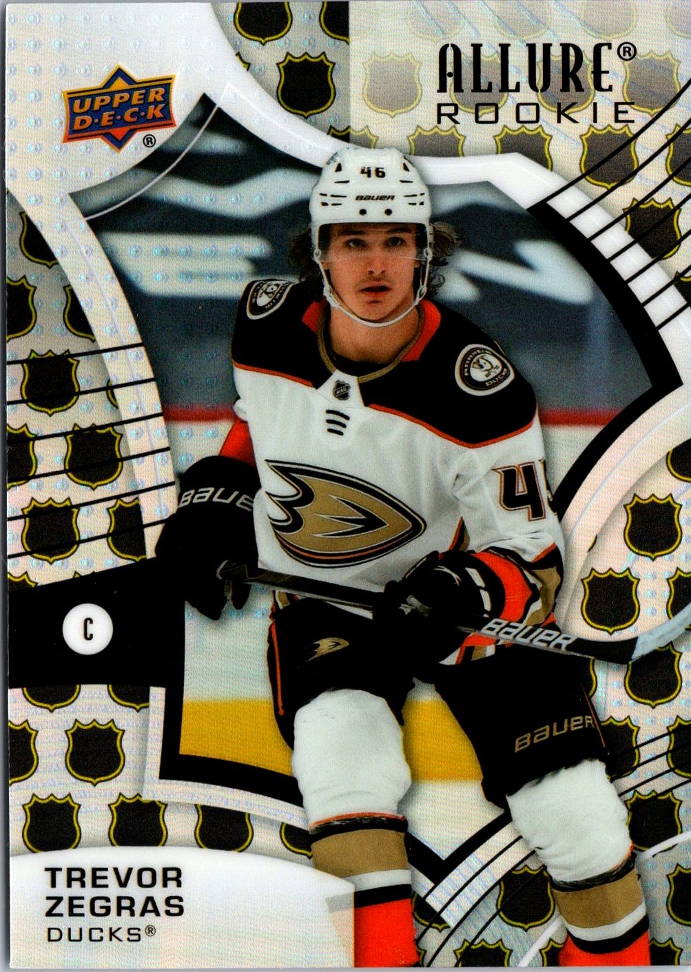 2021-22 Upper Deck Allure #149 Trevor Zegras 1917 Shield