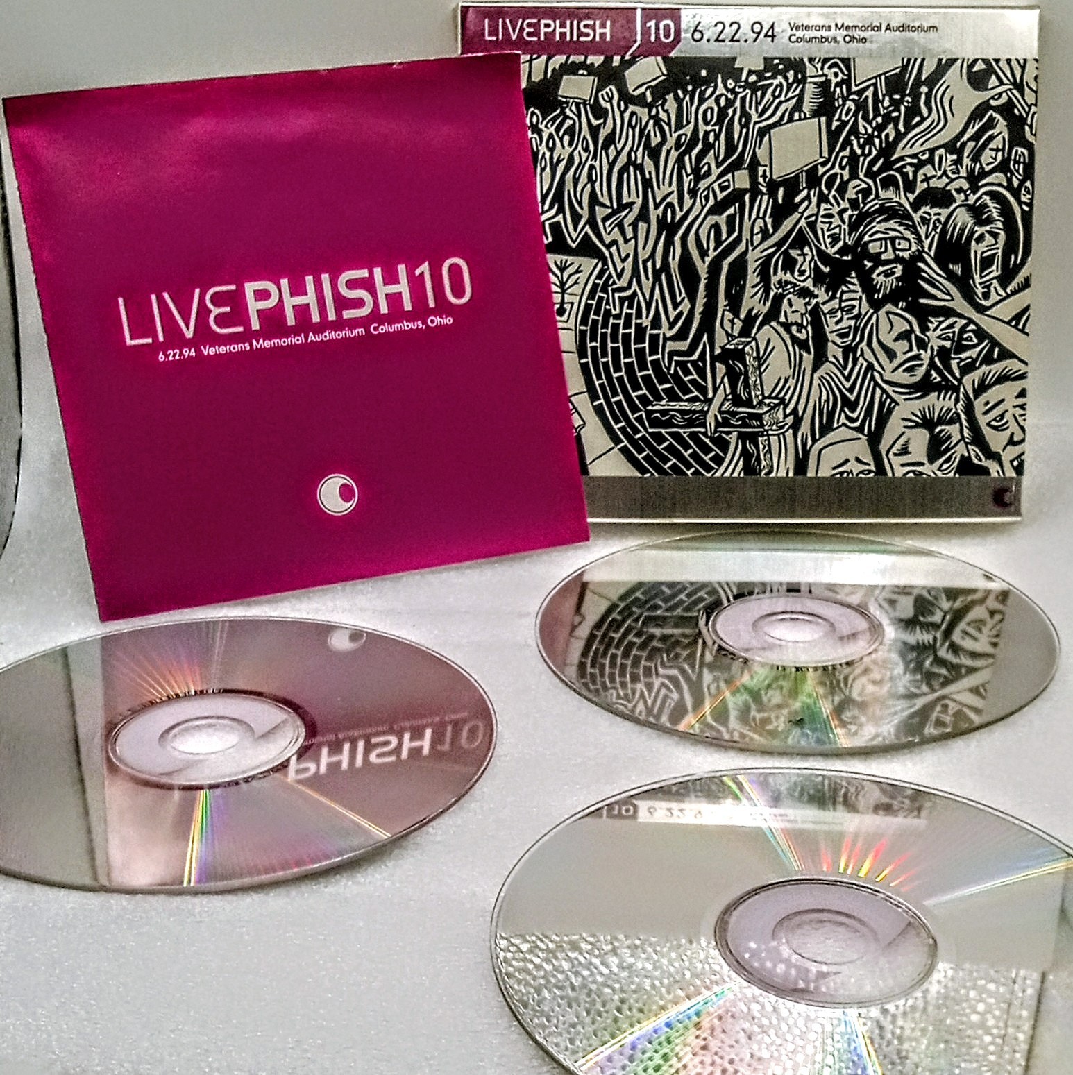 Phish – Live Phish Vol. 10 (3‑CD Set, 2002 Elektra) – READ – Disc Flake