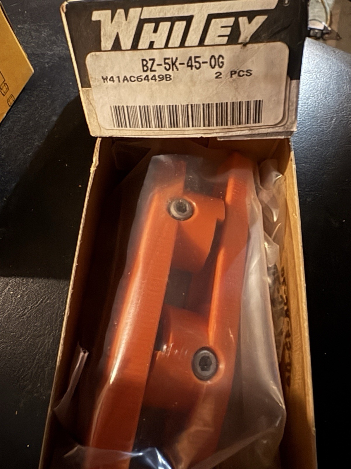 Whitey BZ-5K-45-OG Orange Valve Handle Kit Lot of 2 NOS Sealed Swagelok Whitey BZ-5K-45-OG Orange Valve Handle Kit Lot of 2 NOS Sealed Swagelok