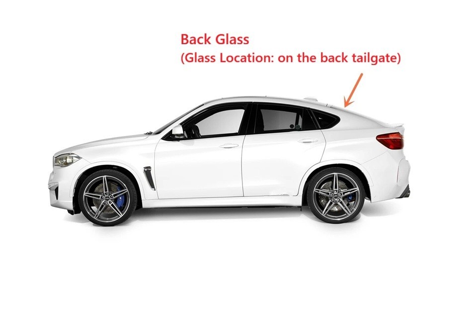 Fits 2008-2014 BMW X6 Rear Window Back Glass Heated Privacy Fits 2008-2014 BMW X6 Rear Window Back Glass Heated Privacy