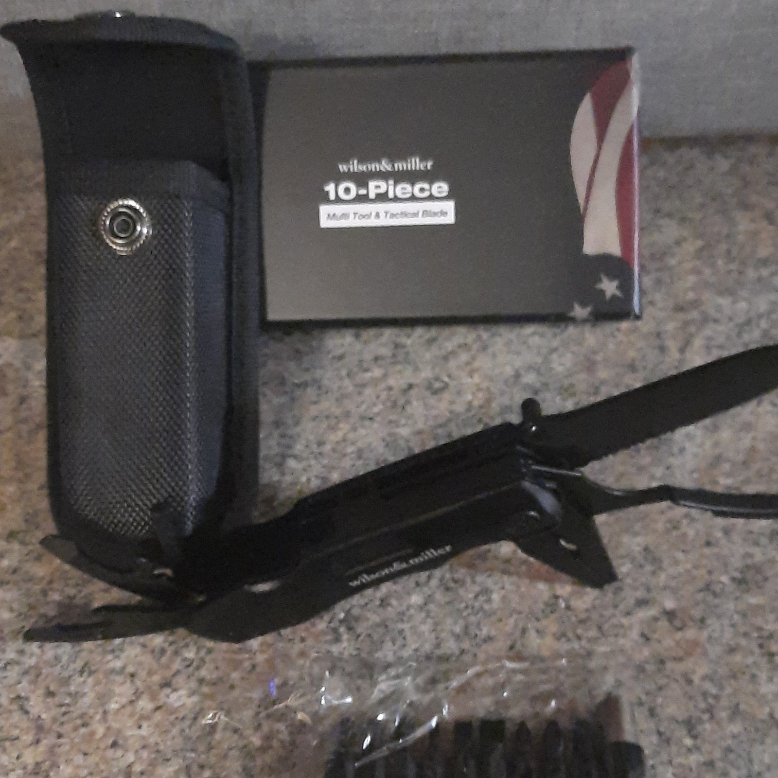 Wilson & Miller 10-piece Multitool and Tactical Blade W/Sheath New In Box Wilson & Miller 10-piece Multitool and Tactical Blade W/Sheath New In Box