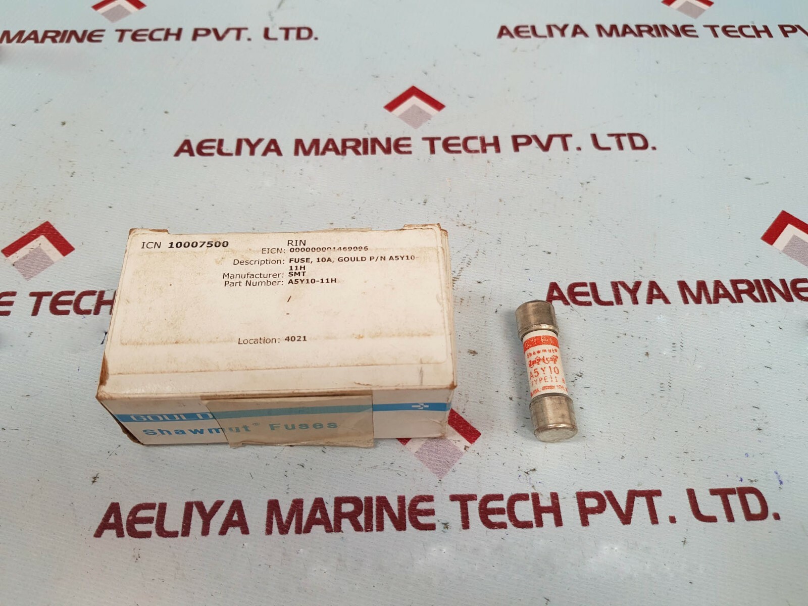Lot of 5X Gould Shawmut A5Y10-11H Fuses 10A 500V AC-DC 10 AMPS