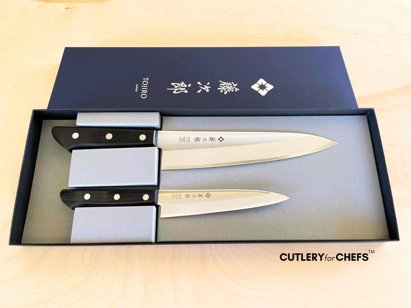 TOJIRO BASIC VG10 Japanese Chef & Petty Knife Set (TBS-210) - MADE IN JAPAN