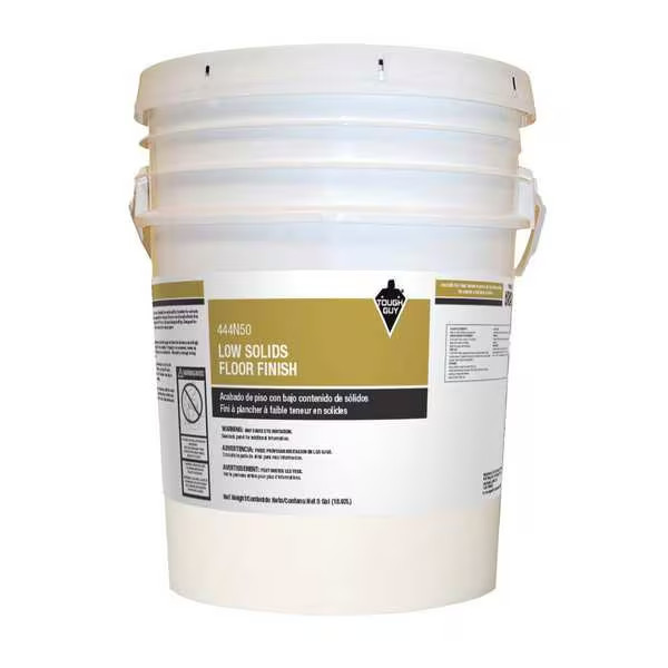 Tough Guy Low Solids Floor Finish, High Gloss Ready To Use Size, 5 Gal., Tough Guy Low Solids Floor Finish, High Gloss Ready To Use Size, 5 Gal.,