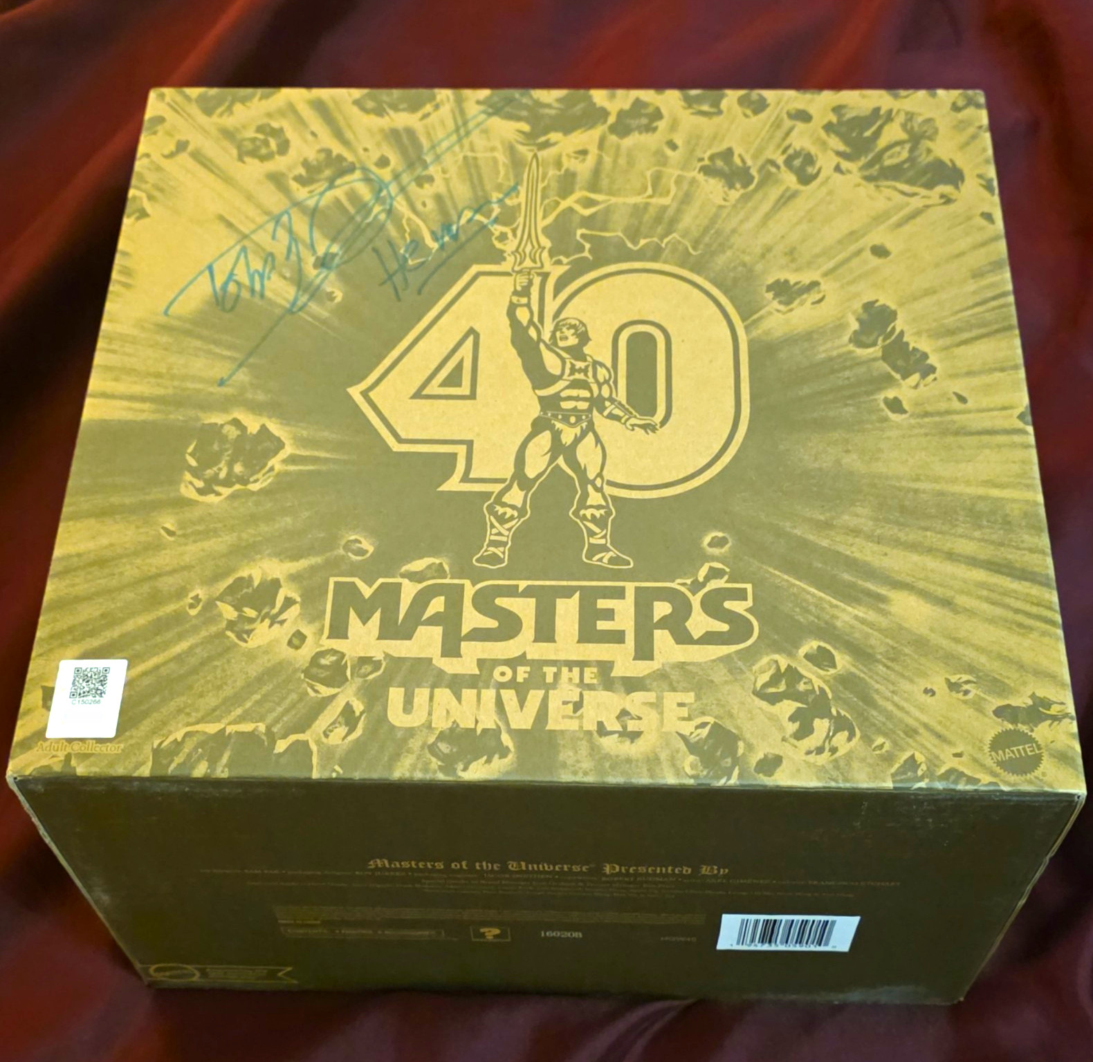 Dolph Lundgren signed 2022 Masters of the Universe He-Man 40th Anniv. Set w/ COA Dolph Lundgren signed 2022 Masters of the Universe He-Man 40th Anniv. Set w/ COA