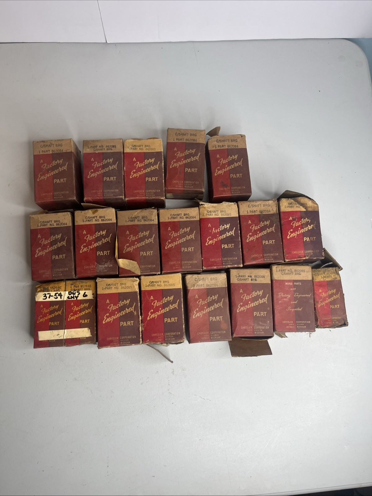 NOS Vintage Chrysler Factory Engineered Engine Bearing Lot 1930s 1940s Mopar NOS Vintage Chrysler Factory Engineered Engine Bearing Lot 1930s 1940s Mopar