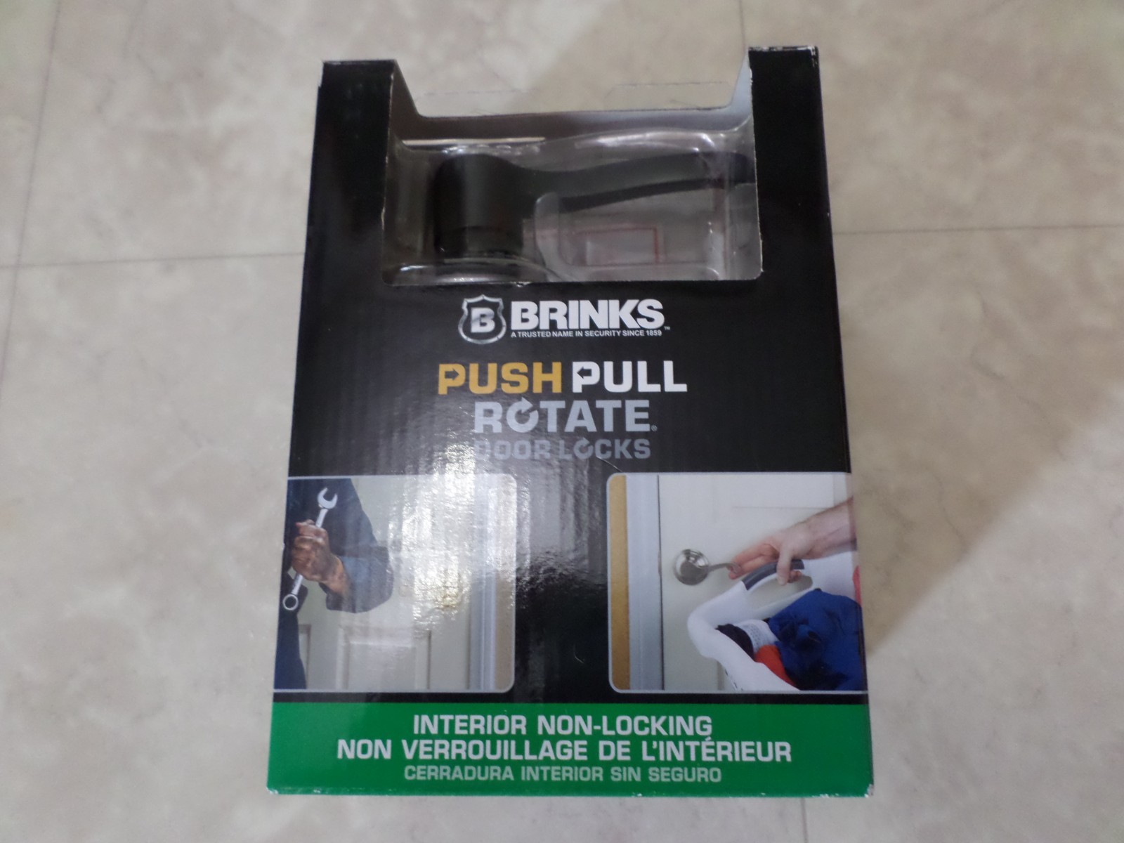 Brinks Push Pull Rotate Glenshaw Tuscan Bronze Passage Lever 1.75 in. 23054-150