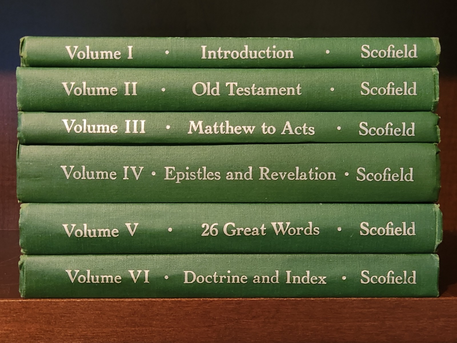 C.I. Scofield Scofield Bible Correspondence Course Volumes 1,2,3,4,5, 6 Moody