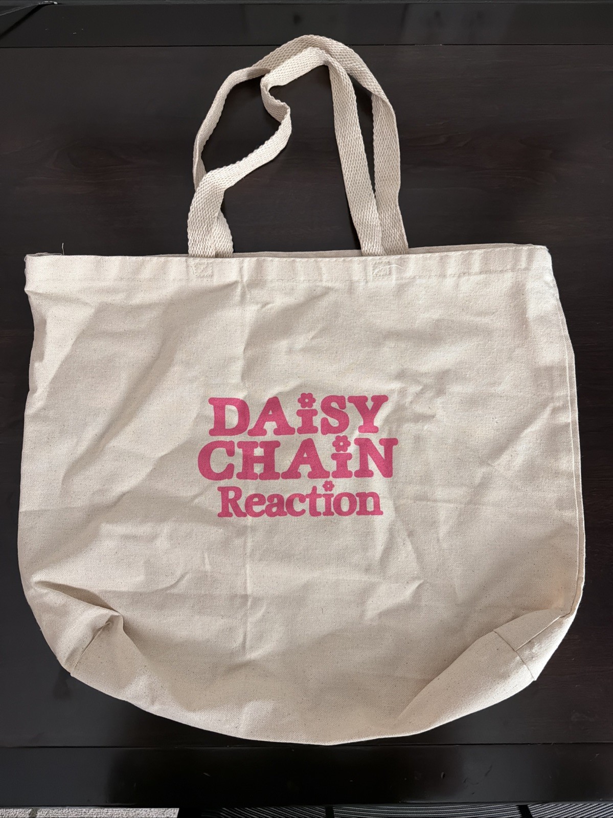 AUTHENTIC Daisy Chain Fields Canvas Tote Bag Aug 29 2026 Music Festival