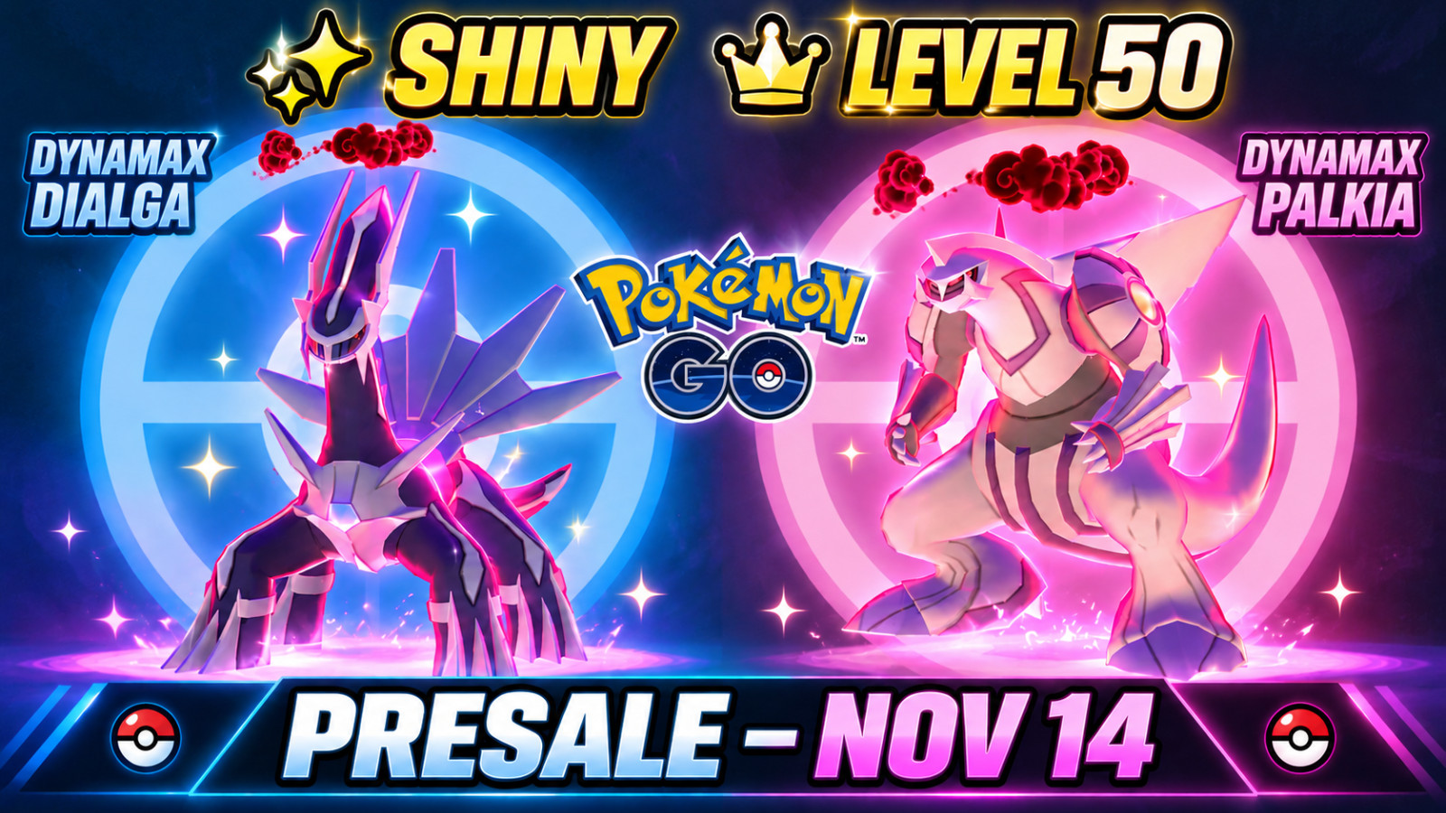 Pokemon Shiny Level 50 Dynamax Dialga 3 Moveset Presale Nov 14