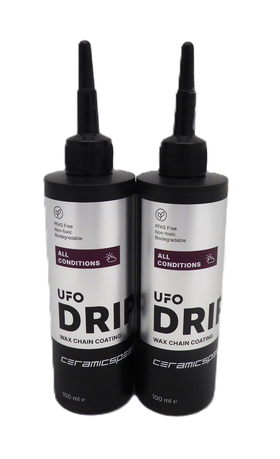 CeramicSpeed UFO Drip All Conditions - Wax Chain Coating, 100ml, 2 Pack CeramicSpeed UFO Drip All Conditions - Wax Chain Coating, 100ml, 2 Pack