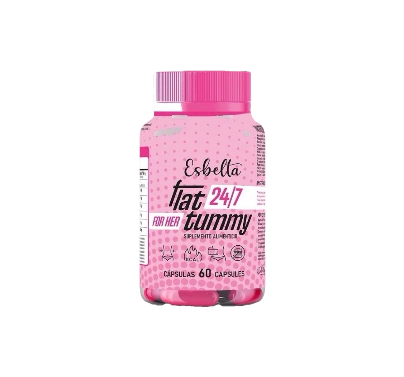 Esbelta Flat Tummy For Her Dietary Supplement 60 Capsules - New Sealed